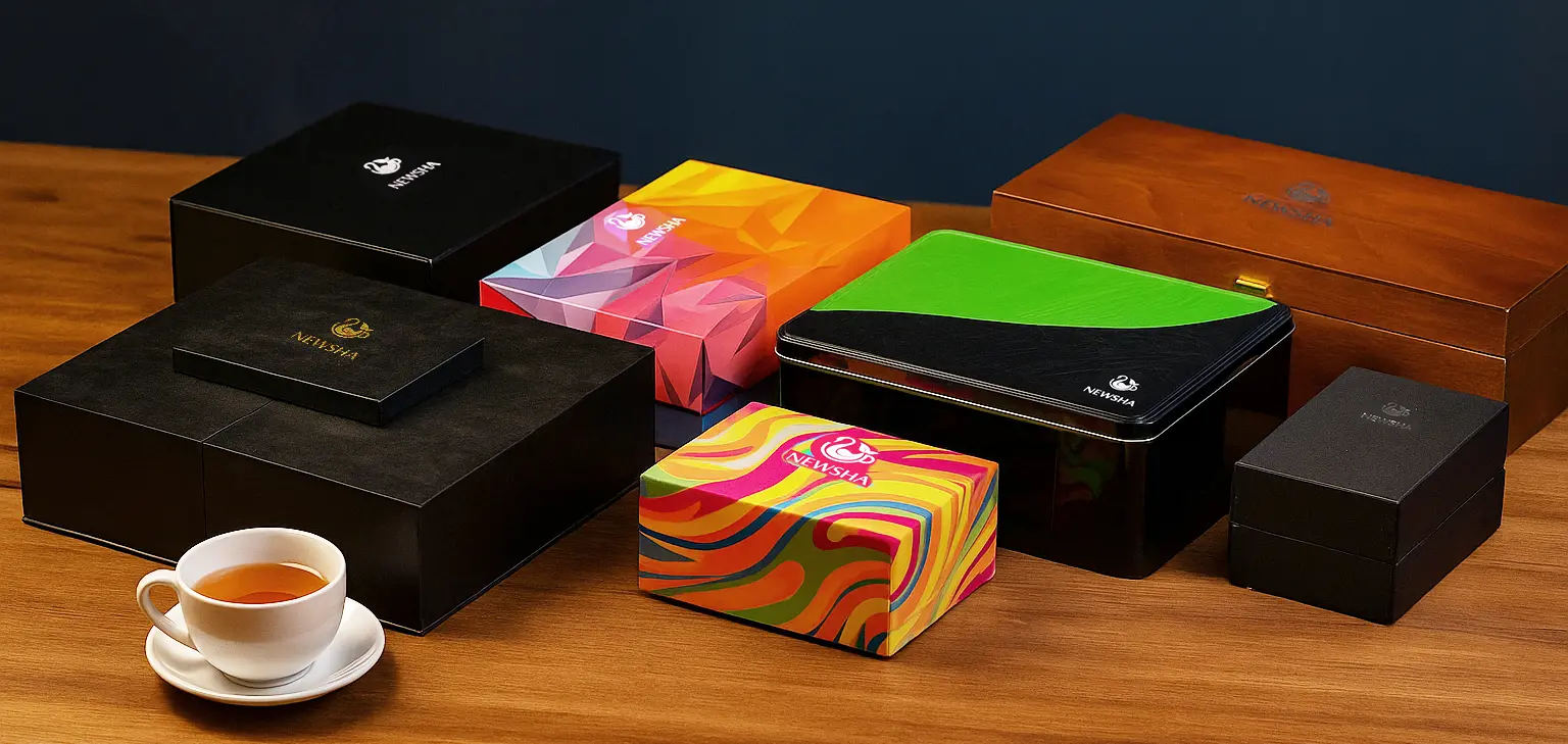 Luxury gift boxes of premium herbal teas