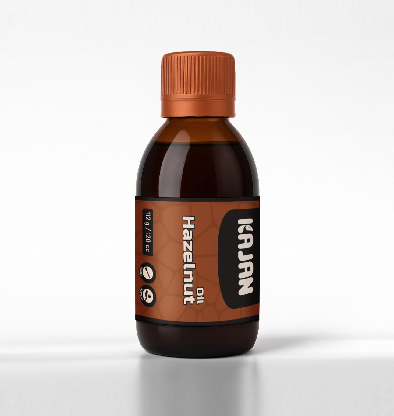 Newsha hazelnut oil (120mL), perfect for culinary use and healthy fat source